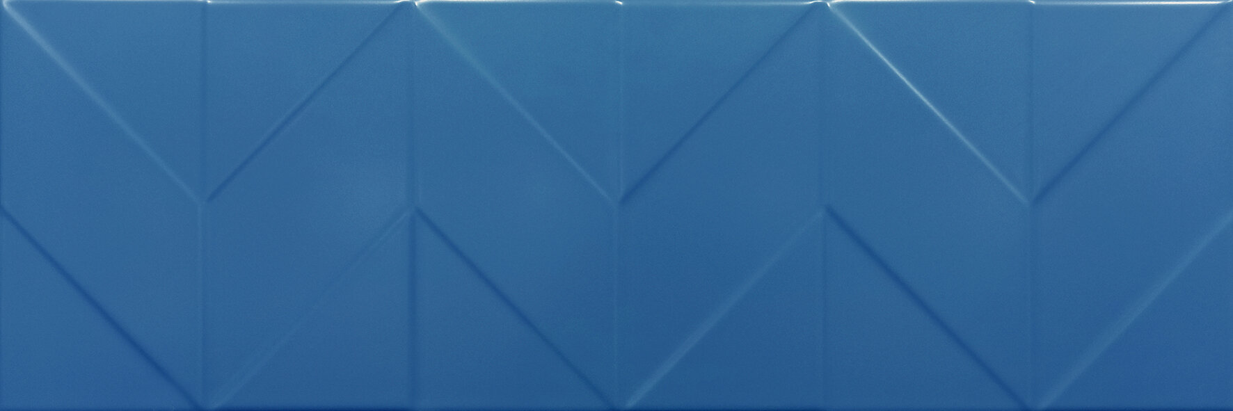 Керамическая плитка Керамин Танага тёмно-синяя, шеврон 75х25 см