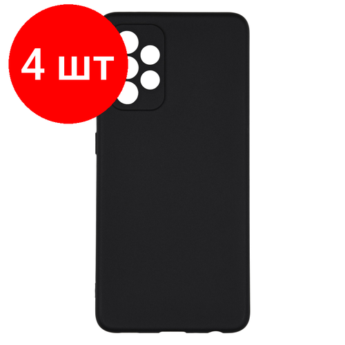 Комплект 4 штук, Чехол TFN на смартфон Samsung Galaxy A52 5G Candy (TFN-SC-SMA52TPUBK) комплект 2 штук чехол tfn для смартфона samsung a22 tpu tfn tfn sc sms22tpucl