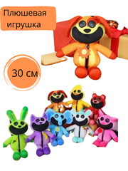 Мягкая плюшевая игрушка Poppy playtime Smiling Critters Kукла в качестве подарка для детей- 30см оранжевый