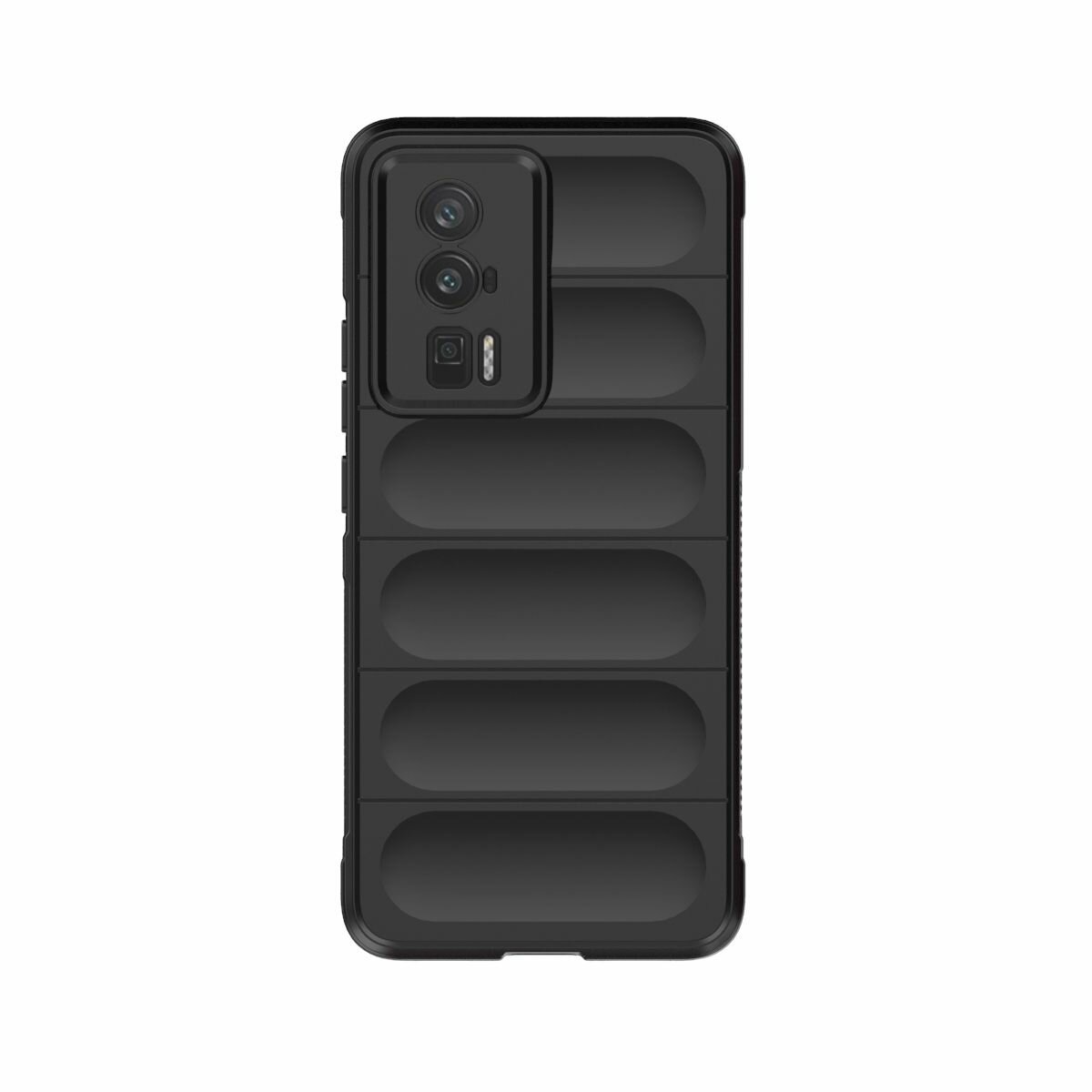 Противоударный чехол Flexible Case для Poco F5 Pro (черный)