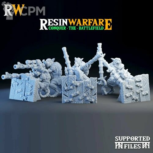 Warhammer Skaven jezzails Armored Pack/Бронированые Скавены Джезайлы