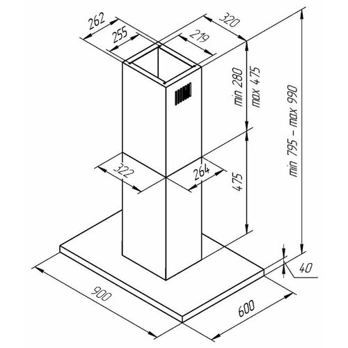 Кухонная вытяжка Kuppersberg DUDL4 X 6313600₽