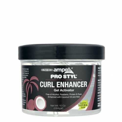 Ampro Pro Styl Curl Enhancer Regular (10 oz.) - увлажняющий гель для вьющихся волос с кокосовым маслом и витамином Е, 284 г