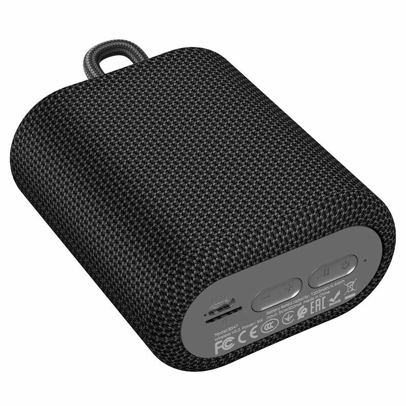 Портативная беспроводная колонка Hoco BS47 TWS, Bluetooth 5.0, цвет: черная — фото 1