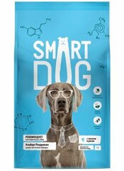 Smart Dog сухой корм Для взрослых собак с лососем и рисом 800 гр