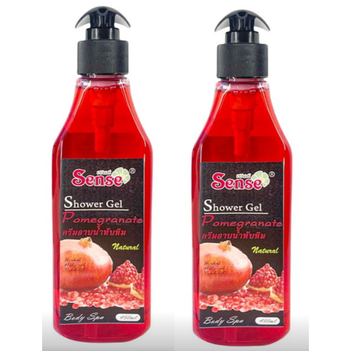 Гель для душа Sense Гранат Shower Gel Pomegranate Natural, 450 мл, 2 шт.