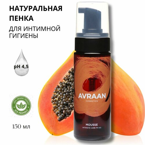 Интимная пенка мусс женская натуральная pH 4.5