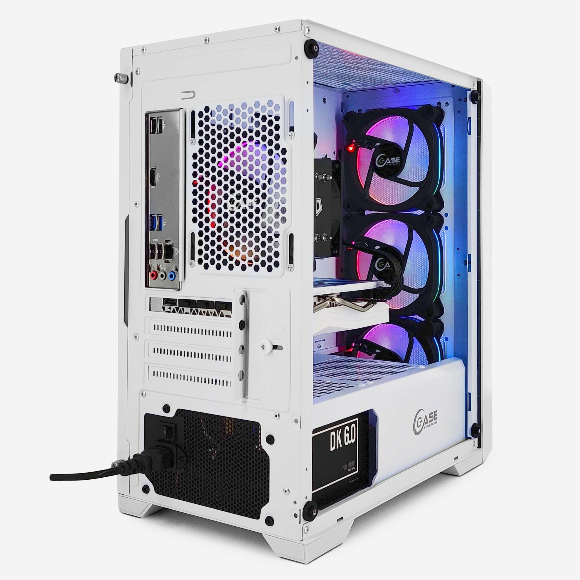 Игровой PC юкомс Ryzen 5 4600G, RX 580 8GB, SSD 120GB, 16GB DDR4, БП 450W, win 10 pro, White game case