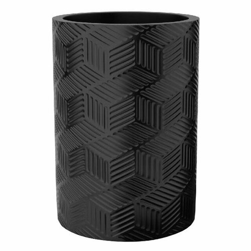 Стакан для зубных щеток fora delicate black полирезин черный 2528₽