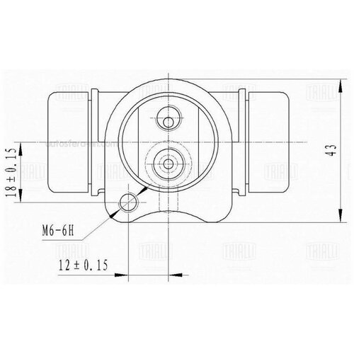 TRIALLI CF0308 Цилиндр тормозной DAEWOO LANOS/NUBIRA 1.6-2.0/OPEL ASTRA H/VECTRA B/ZAFIRA A