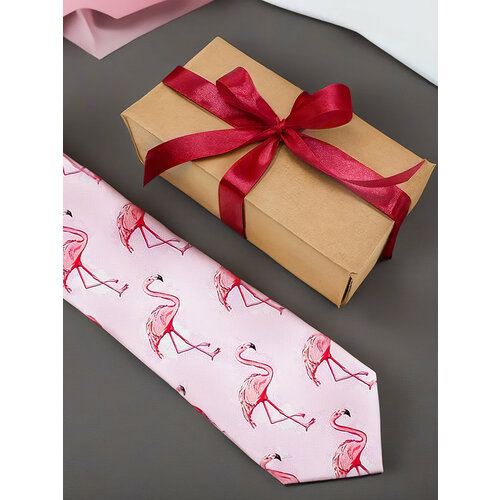 Галстук Рыбий Зонтик, розовый