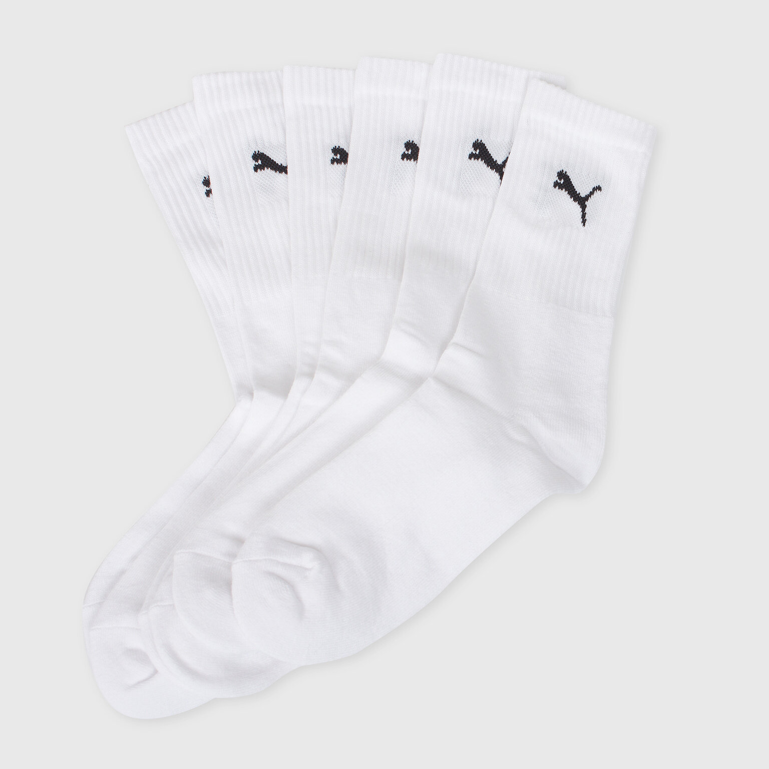 Носки PUMA Puma Sport, комплект, 3 пары, размер М, белый