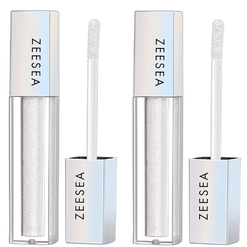 Тени для век кремовые ZeeSea Glitter Liquid eye shadow, тон 07, 2.8 гр, 2 шт.