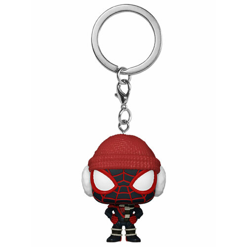 коллекционная фигурка funko pop bobble marvel games miles morales miles advanced tech suit 772 54693 Брелок Funko, черный