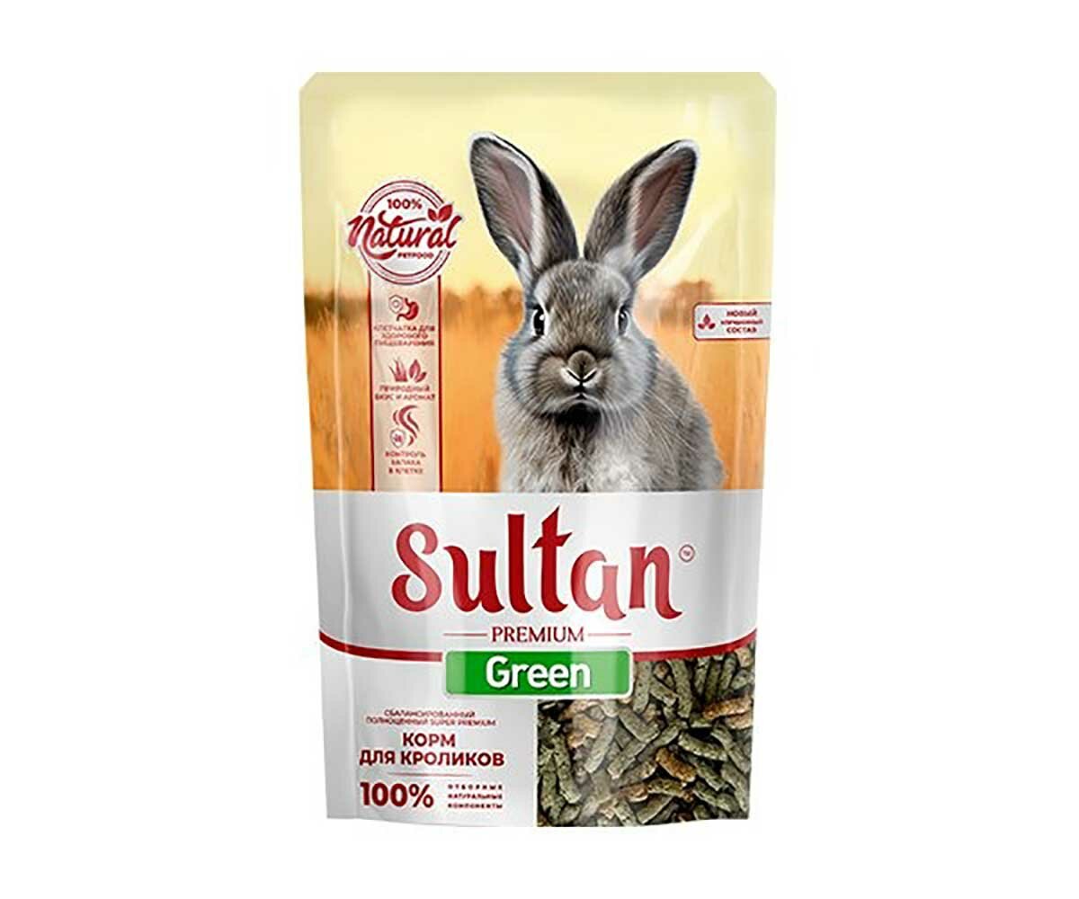 Корм sultan green для кроликов 650г