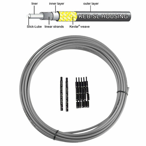 фото Jagwire троса рубашка 5мм pro keb-sl 10м серая