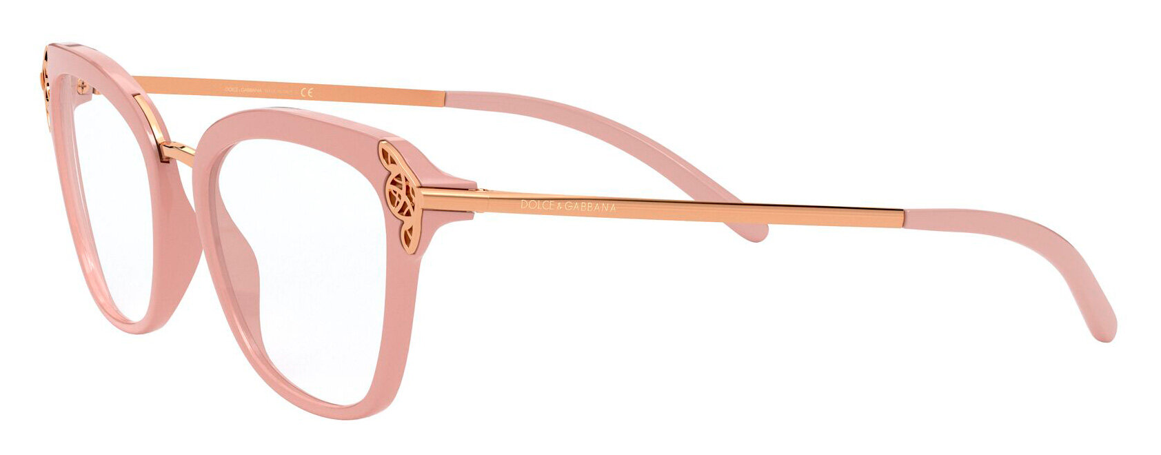 Изображение Женская оправа для очков Dolce & Gabbana DG 5052 3245, цвет: розовый, бабочка, пластик