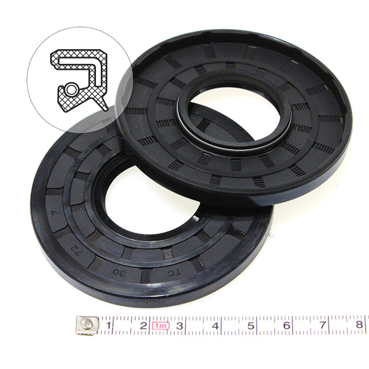 Манжета армированная (Сальник) 30х72х7 (тип 2 / TC) 70NBR