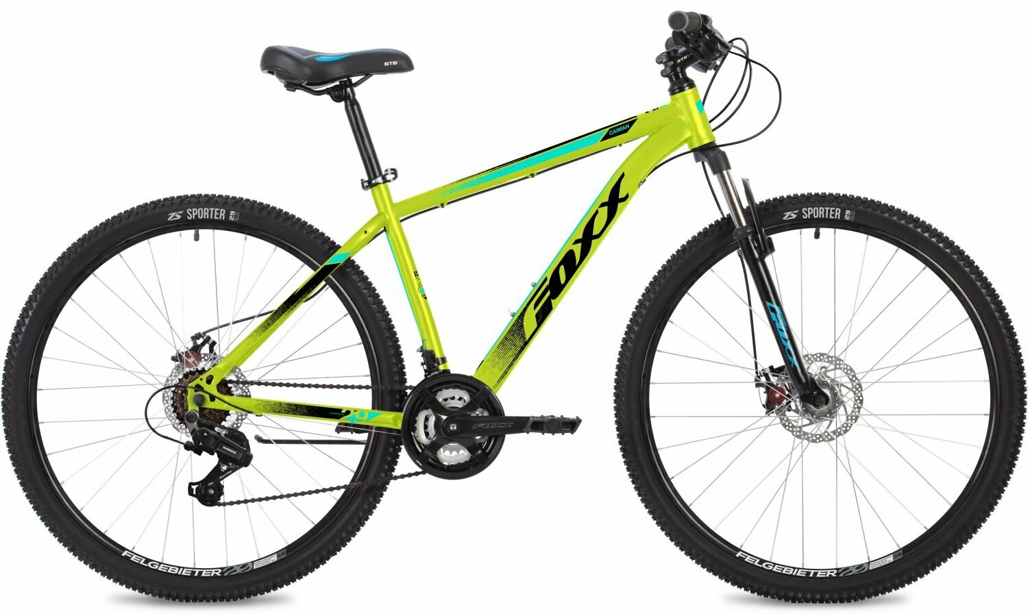 Горный (MTB) велосипед Foxx Caiman 26 (2024) 14 AND quot 26SHD. CAIMAN.14LM4 (лимонный)