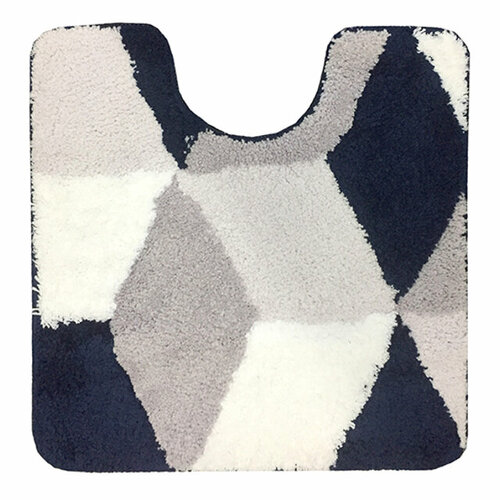 Коврик для туалета Орнелла 55х55см микрофибра разноцветный 3375₽