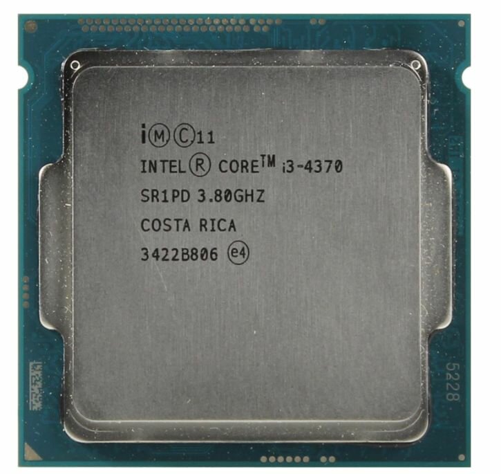 Процессор Intel Core i3 4370 ( 3.8ГГц, LGA 1150, 4 Мб, 2 ядра )