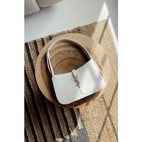 Сумка мессенджер , пыльная роза, белый