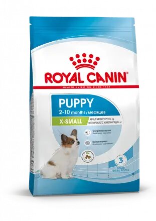 Royal Canin X-Small Puppy (Икс-смол паппи) Корм сухой полнорационный для щенков миниатюрных пород (до 4 кг) в возрасте до 10 месяцев - 1.5 кг
