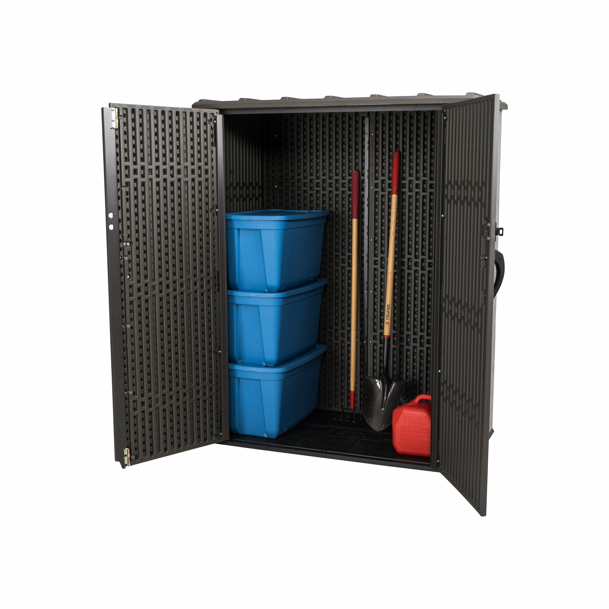 Уличный шкаф Lifetime Vertical Storage Shed 1500л - фотография № 9