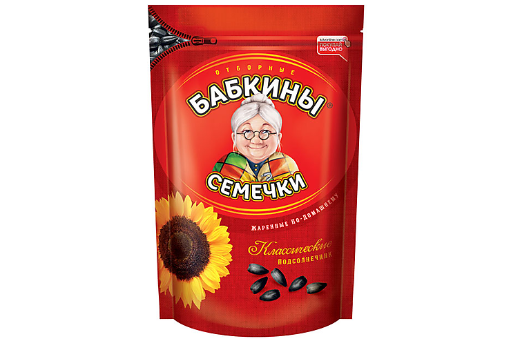 «Бабкины семечки», семечки отборные, жареные, 500 г