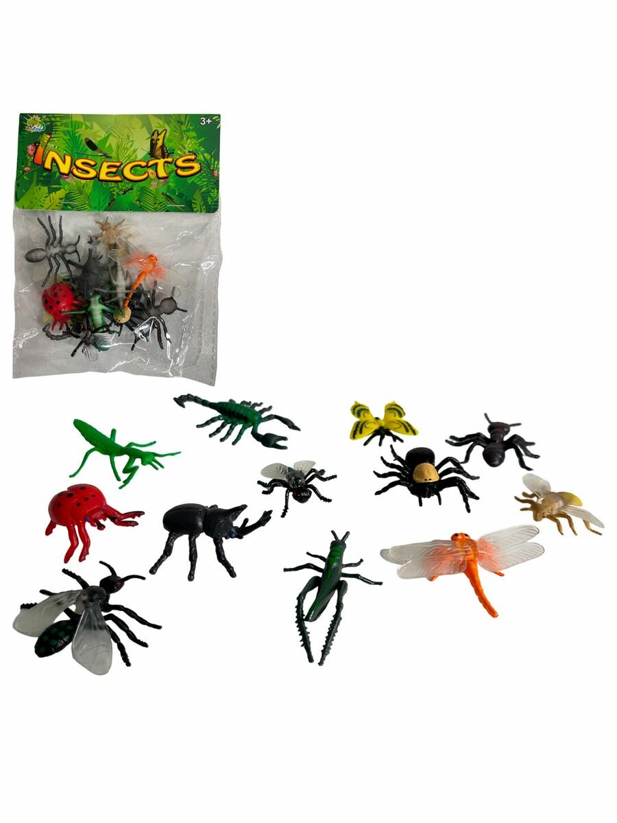 фото Набор из 12 фигурок животных "Кошки" в пакете