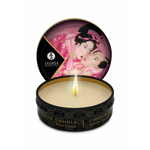 Свеча-массажное масло Aphrodisia (аромат лепестков розы) 30 мл (Цвет: белый)