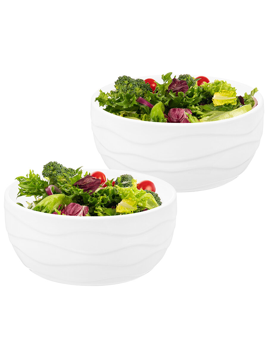 фото Набор салатников 2 предмета 600 мл Elan Gallery "Айсберг волны"