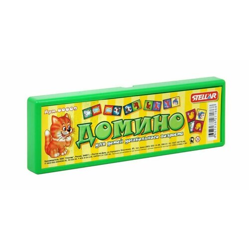 Домино №9 Забавные животные в футляре, 2 штуки настольная игра danko toys домино забавные животные