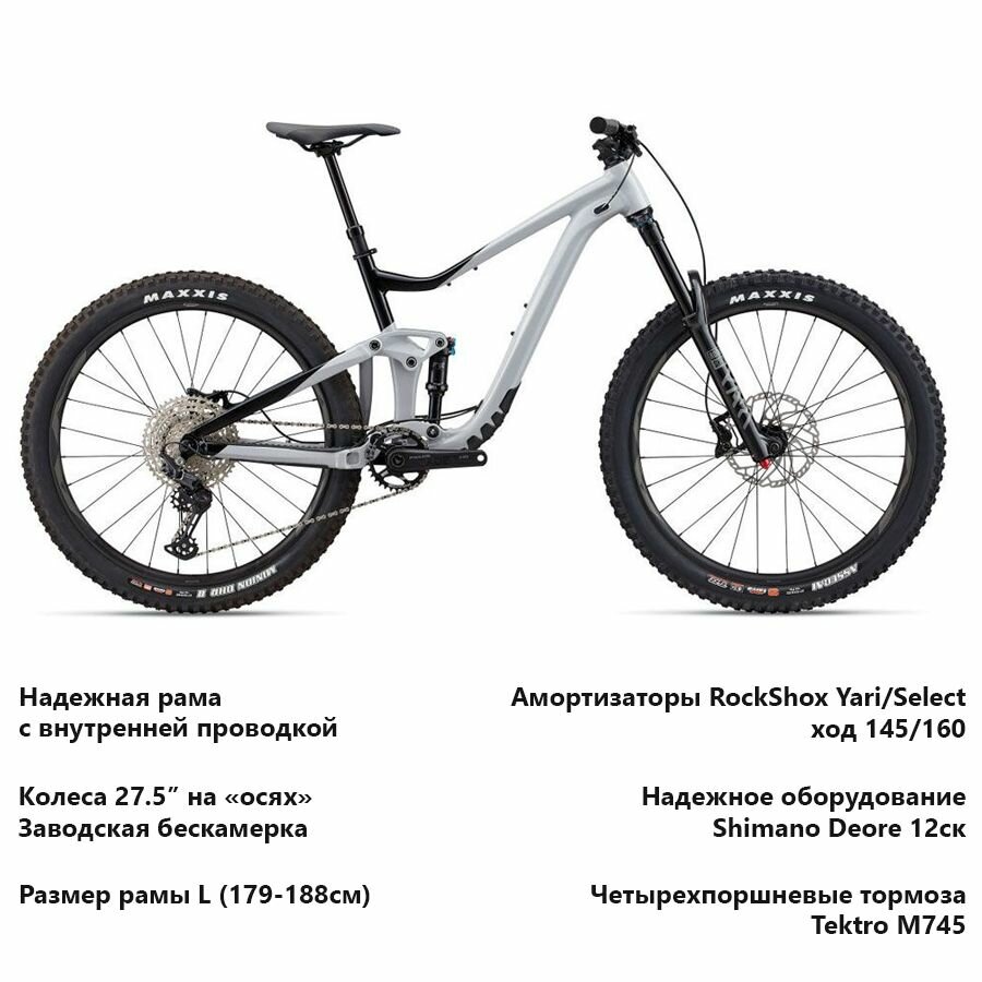 GIANT Trance 27.5 X 3 (2022) Grey L