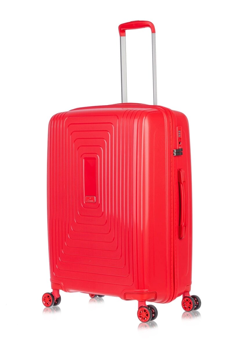 Чемодан L'case, 125 л, размер L, красный