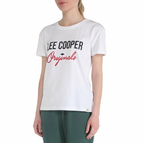 Футболка Lee Cooper, размер XS, белый