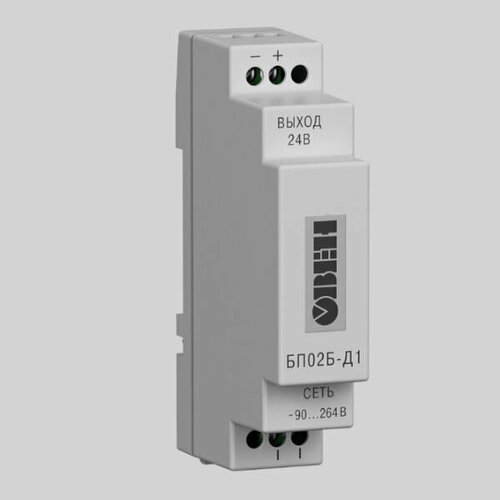 Одноканальный блок питания овен БП 02 Д1 24 устройство защиты osnovo sp dcd 24 цепей питания 24в исполнение на din рейку