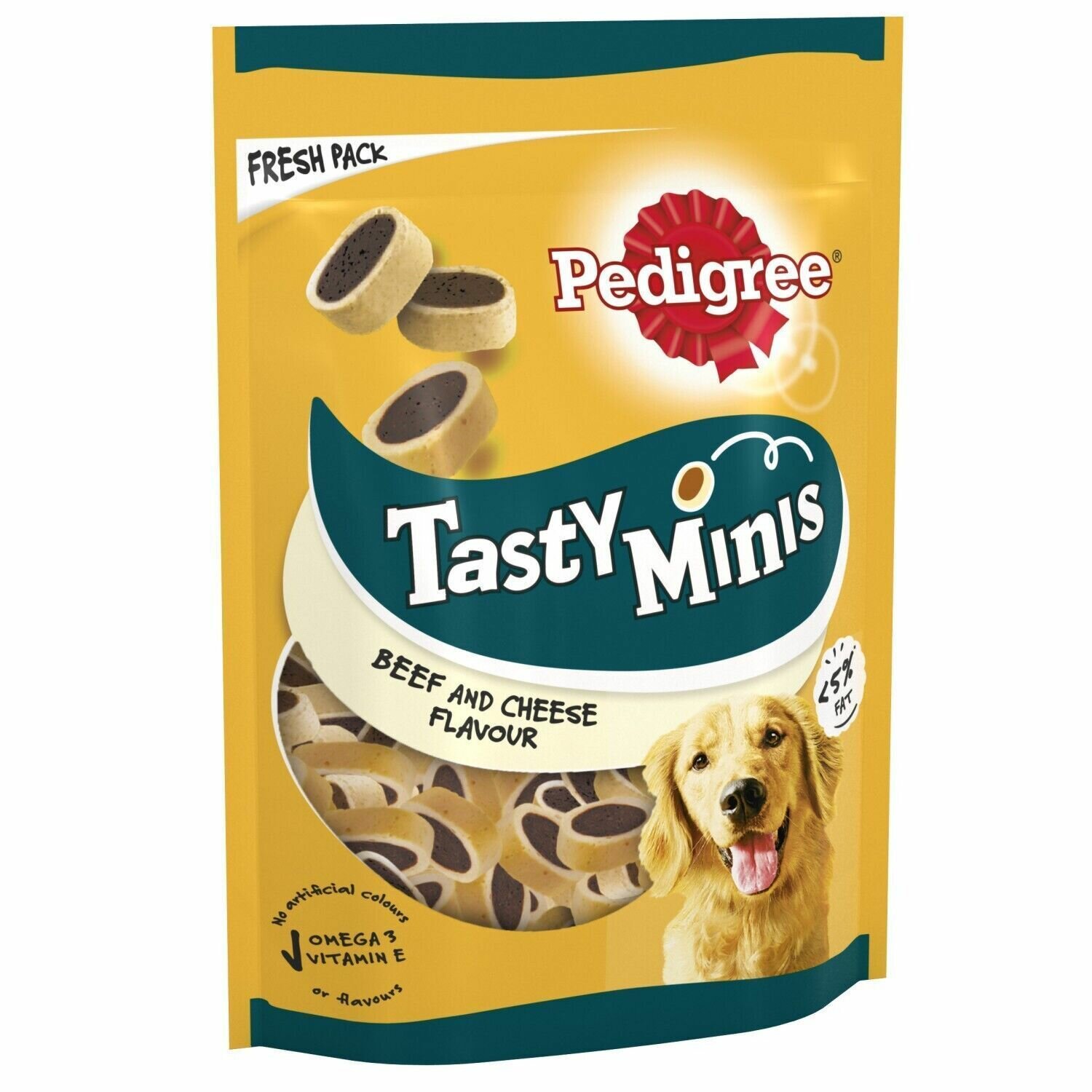 Лакомство для взрослых собак Pedigree Tasty Minis, ароматные кусочки с говядиной, (4шт по 130г)