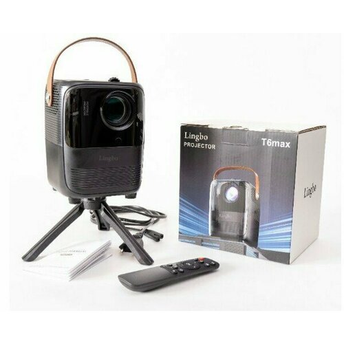 Проектор Lingbo T6 MAX черный портативный 884400₽