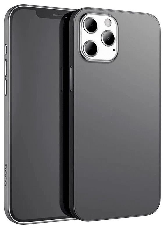 Чехол HOCO Light series TPU Case для iPhone 12/12 Pro цвет Прозрачный черный (0L-MG-WF155)