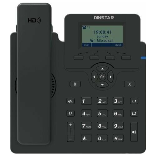 VoIP-телефон Dinstar C60SP черный