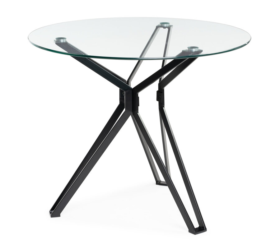 фото Стеклянный стол Woodville Roko 90 black