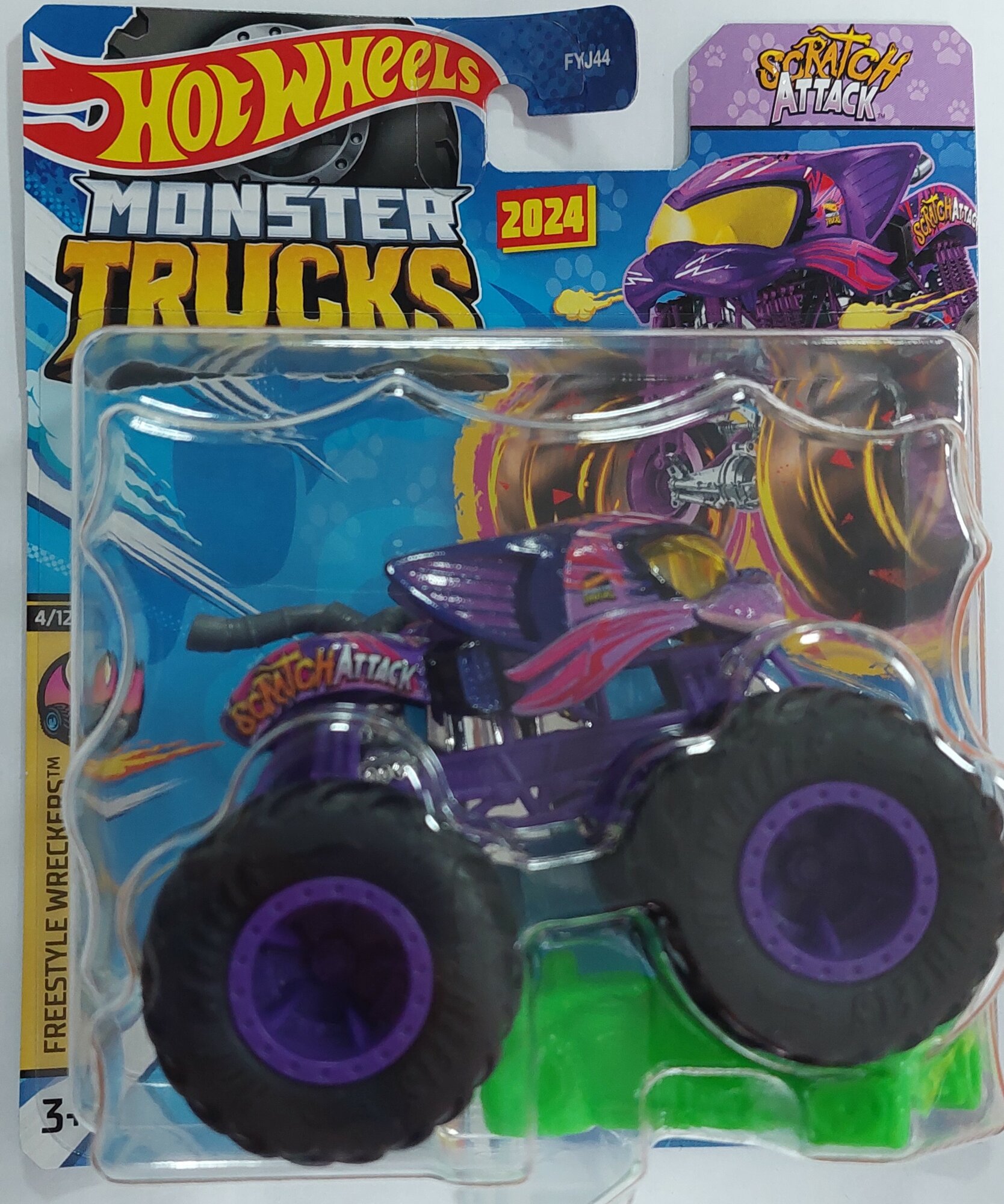 Машинка Hot Wheels (Monster Trucks) Scratch Attack HTM28-LA10