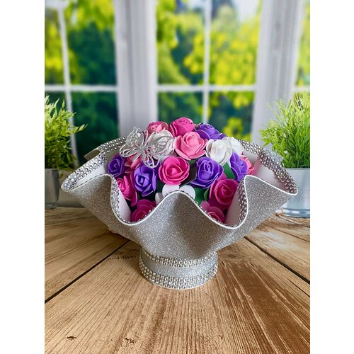 Букет ночник подарок на день рождения/ новый год/ 8 марта/ цветы для интерьера /новый год