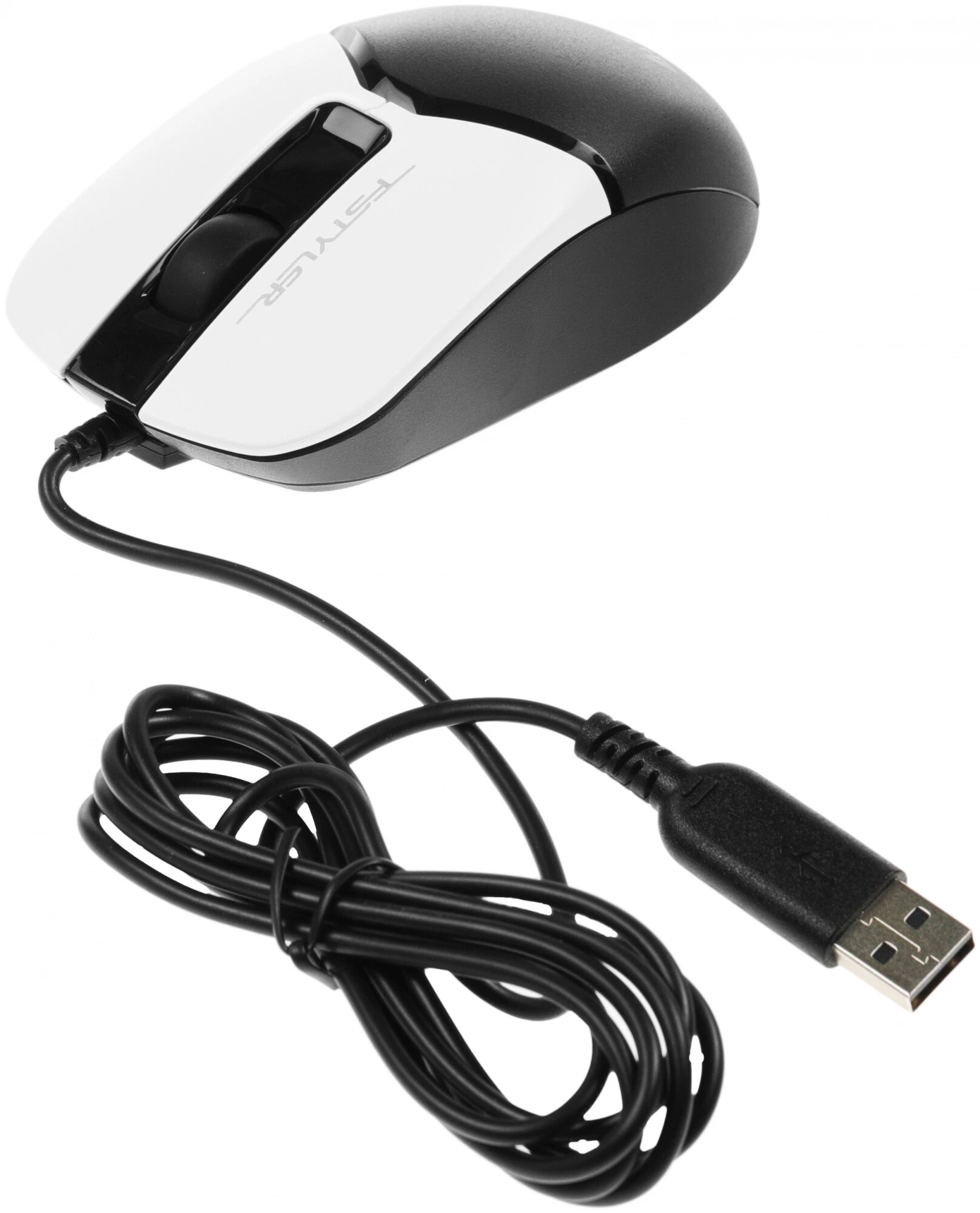 Мышь A4TECH Fstyler FM12, оптическая, проводная, USB, белый [fm12 white] - фото №8