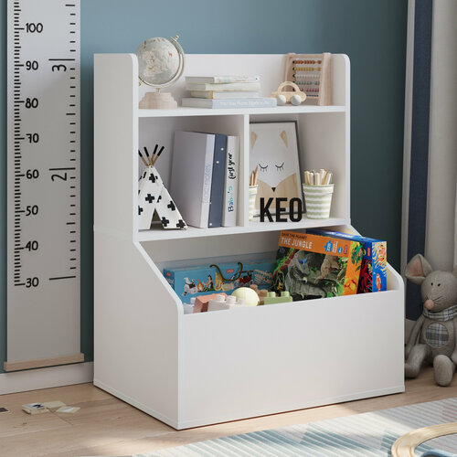 Стеллаж детский Кео СТЖ-415 молочный белый 5590₽