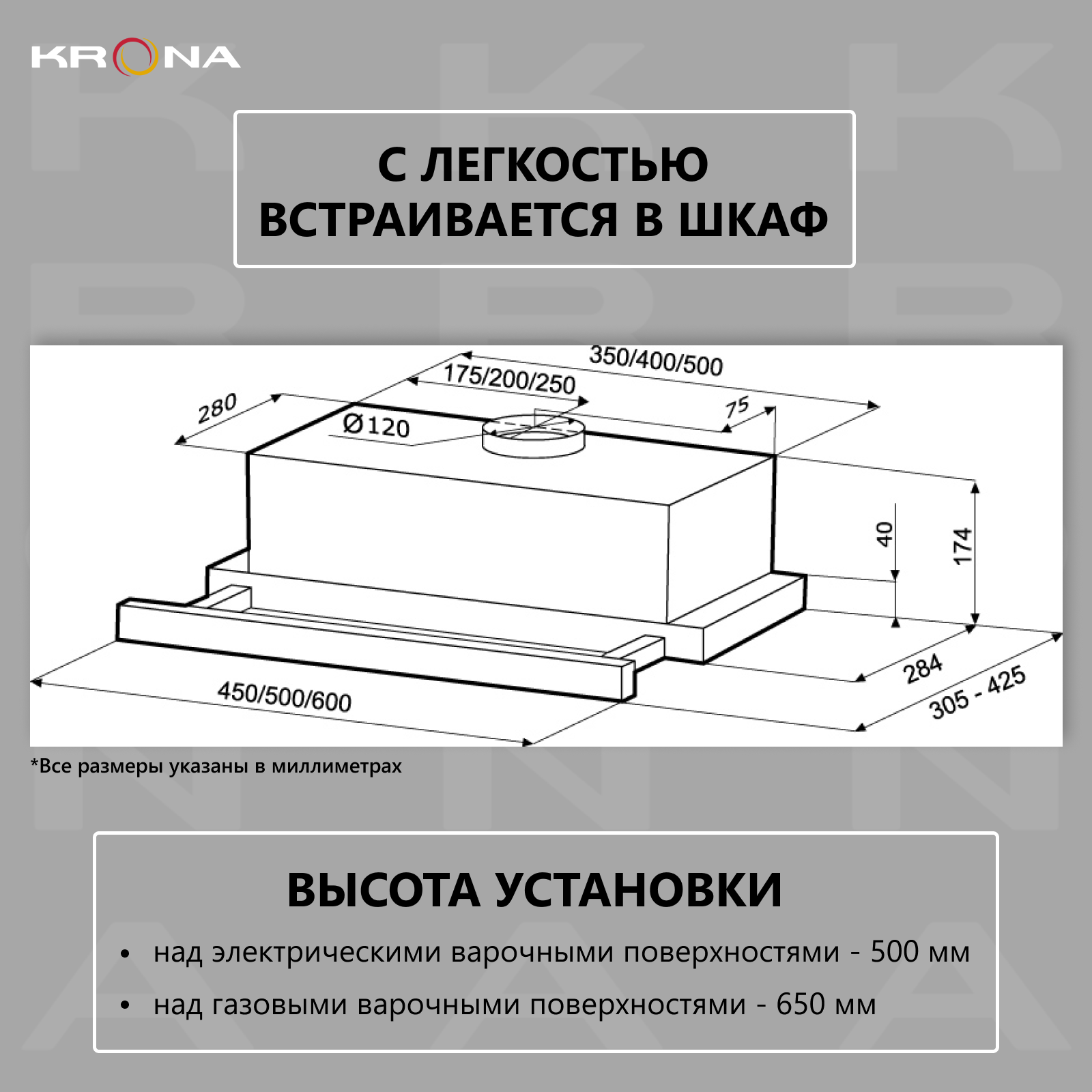 Вытяжка Kronasteel - фото №5