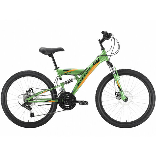 Black One Велосипед Black One Ice FS 24 D рама 145 зеленыйоранжевыйчерный 2241400₽