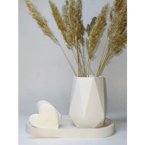 Подарочный набор для интерьера: органайзер, свеча, подставка