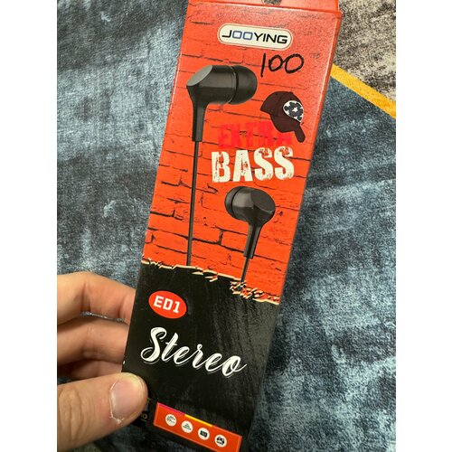 Проводные наушники капельки с микрофоном Jooying ED1 98 Дцб 130см 32 Ом разъем 35мм для старых телефонов магнитолы радио MP3-плеера VR- 588₽